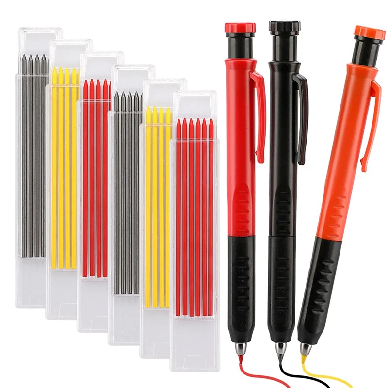 Durable-Builder's Mechanical Pencil Set - Includes 3 Carpenter Pencils, 36 Refills (2.8Mm) & Sharpener,Builder's Mechanical Penc
Durable-Builder's Mechanical Pencil Set - Includes 3 Carpenter Pencils, 36 Refills (2.8Mm) & Sharpener,Builder's Mechanical Penc