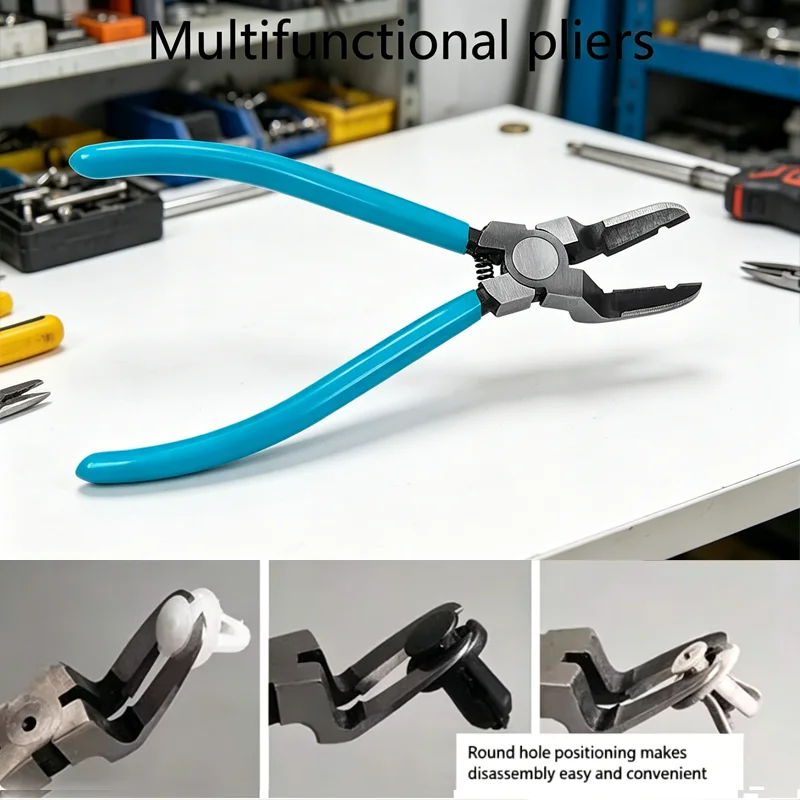 Multifunctional Diagonal Pliers Car Clip Rivet Tightening Wire Stripping Staple Screwdriver Removal Tool - Automotive Pliers
Multifunctional Diagonal Pliers Car Clip Rivet Tightening Wire Stripping Staple Screwdriver Removal Tool - Automotive Pliers