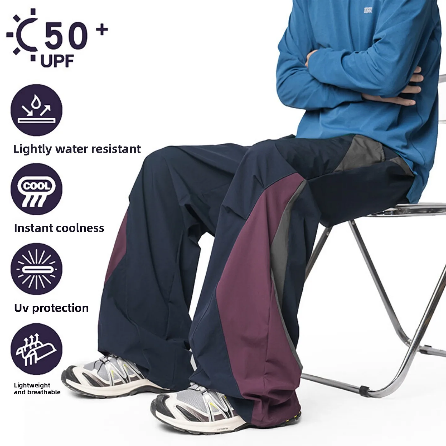 Ледяной шелк Qui Dry Свободные широкие мужские повседневные брюки Летние модные брендовые длинные брюки цвета Blo Spor
Ледяной шелк Qui Dry Свободные широкие мужские повседневные брюки Летние модные брендовые длинные брюки цвета Blo Spor