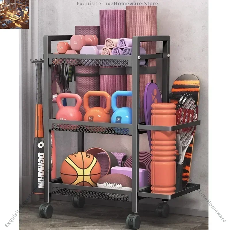 Simple Double Layer Pulley Movable Sports Fitness Equipment Storage Rack Breathable Basket Yoga Mat Foam Shaft Storage Basket
Simple Double Layer Pulley Movable Sports Fitness Equipment Storage Rack Breathable Basket Yoga Mat Foam Shaft Storage Basket