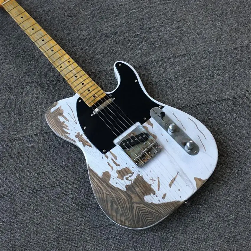 White Electric Guitar,Heavy Relic Style,6 String,Maple Neck,Maple Fingerboard,Ash Body,Scale length 648MM,In Stock for Sale
White Electric Guitar,Heavy Relic Style,6 String,Maple Neck,Maple Fingerboard,Ash Body,Scale length 648MM,In Stock for Sale