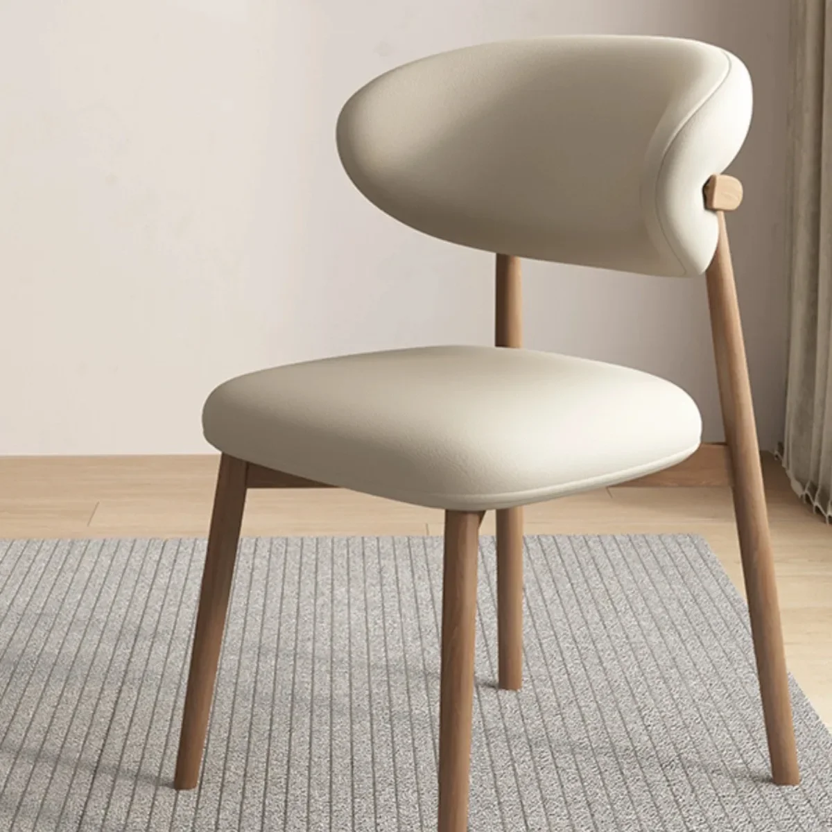 S Modern Simple Nordic Solid Wood Dining Chair Home Light Luxury Dining Room Table Chair
S Modern Simple Nordic Solid Wood Dining Chair Home Light Luxury Dining Room Table Chair