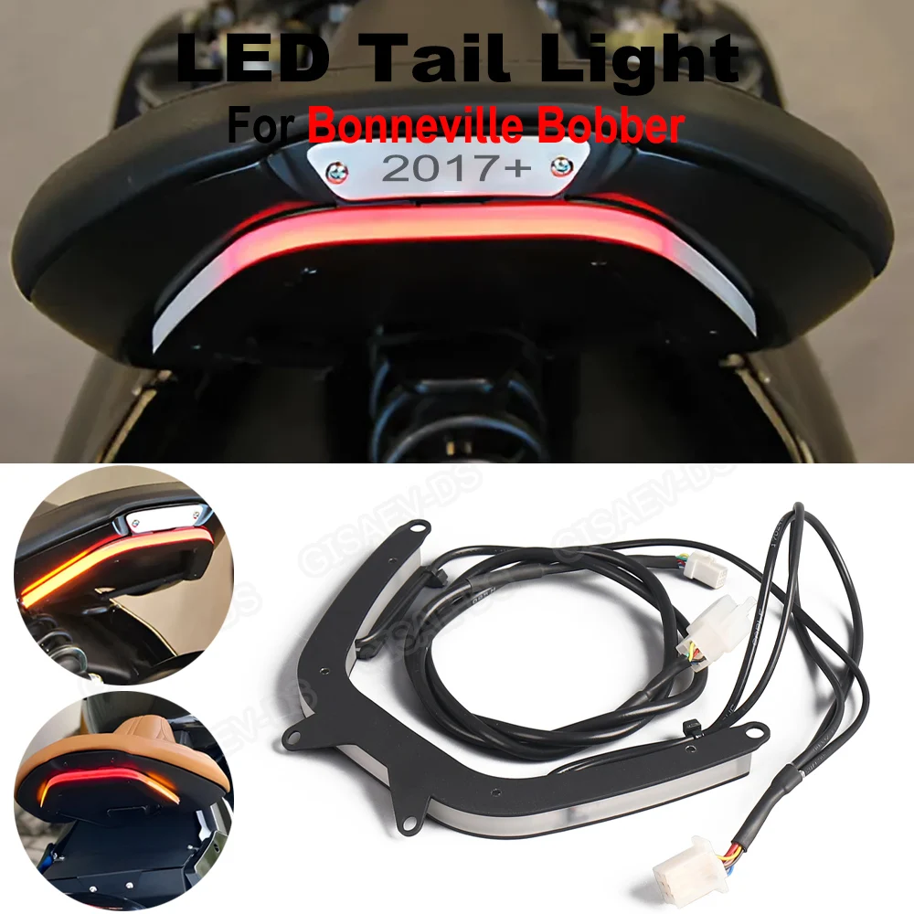 For Bonneville Bobber (2017) Bobber Black (2018-2020) Motorcycle LED Tail Light Brake Turn Signal
For Bonneville Bobber (2017) Bobber Black (2018-2020) Motorcycle LED Tail Light Brake Turn Signal