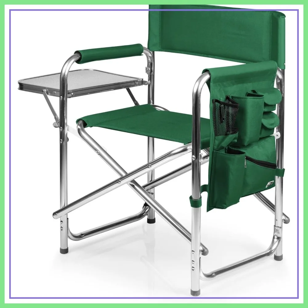 Lightweight Aluminum Folding Outdoor Camping Chair with Side Table, Armrest Caddy, and Pockets for Adults - Hunter Green
Lightweight Aluminum Folding Outdoor Camping Chair with Side Table, Armrest Caddy, and Pockets for Adults - Hunter Green