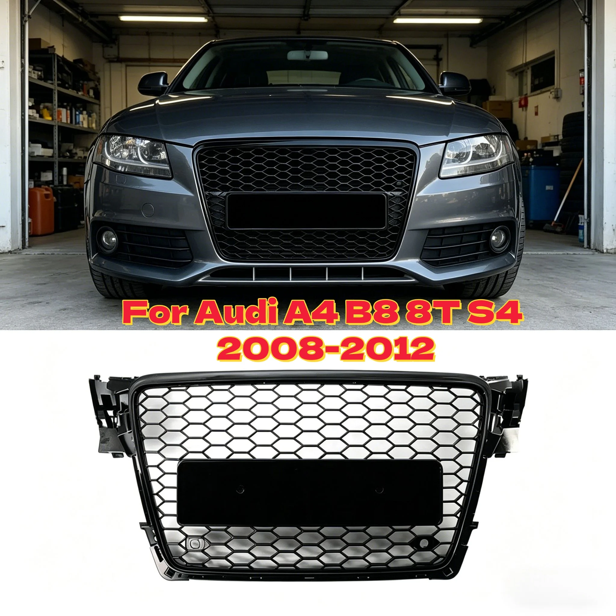 Upgrade Dense Honeycomb Mesh Grille For Audi A4 B8 8T S4 2008-2012 RS4 Style Front Bumper Grille Glossy Black Racing Grills
Upgrade Dense Honeycomb Mesh Grille For Audi A4 B8 8T S4 2008-2012 RS4 Style Front Bumper Grille Glossy Black Racing Grills