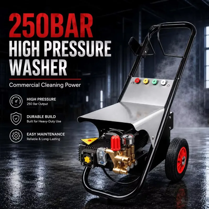 220V 380V 3KW~5KW Electric High Pressure Washer 250 Bar Cold Water Cleaning Machine Single Phase Industrial Power Jet Pump
220V 380V 3KW~5KW Electric High Pressure Washer 250 Bar Cold Water Cleaning Machine Single Phase Industrial Power Jet Pump