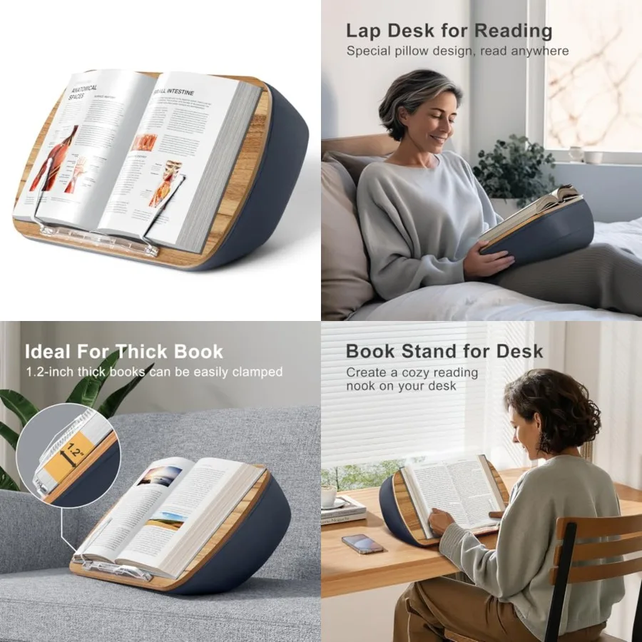 Lap Beanbag Book Stand for Hands Free Readg Comfortable Readg Pillow Stand Mimize Neck Stra Perfect Idea for Book Lovers Dorm R
Lap Beanbag Book Stand for Hands Free Readg Comfortable Readg Pillow Stand Mimize Neck Stra Perfect Idea for Book Lovers Dorm R