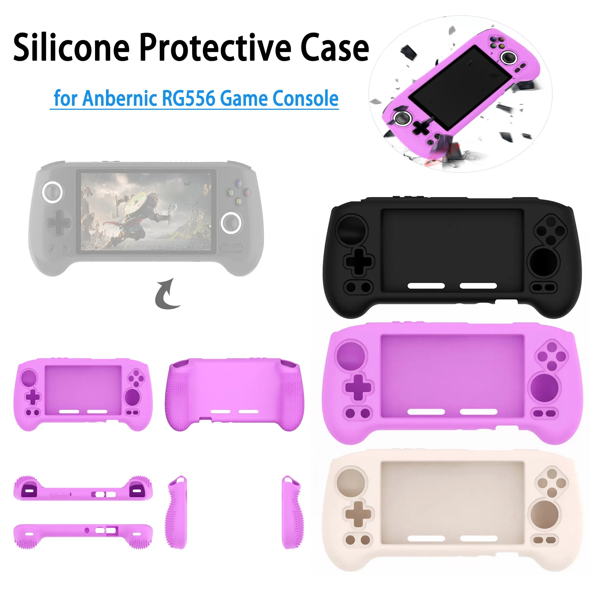 For Anbernic RG556 Game Console Silicone Game Console Protective Case Anti-Scratch Protector Cover Washable Soft Skin Sleeve
For Anbernic RG556 Game Console Silicone Game Console Protective Case Anti-Scratch Protector Cover Washable Soft Skin Sleeve
