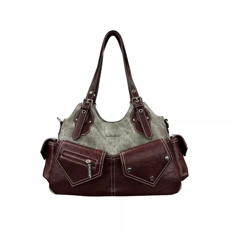 Original Design Retro Contrasting Denim Splicing Single Shoulder Underarm Portable Messenger Bag Female High Level Appearance
Original Design Retro Contrasting Denim Splicing Single Shoulder Underarm Portable Messenger Bag Female High Level Appearance