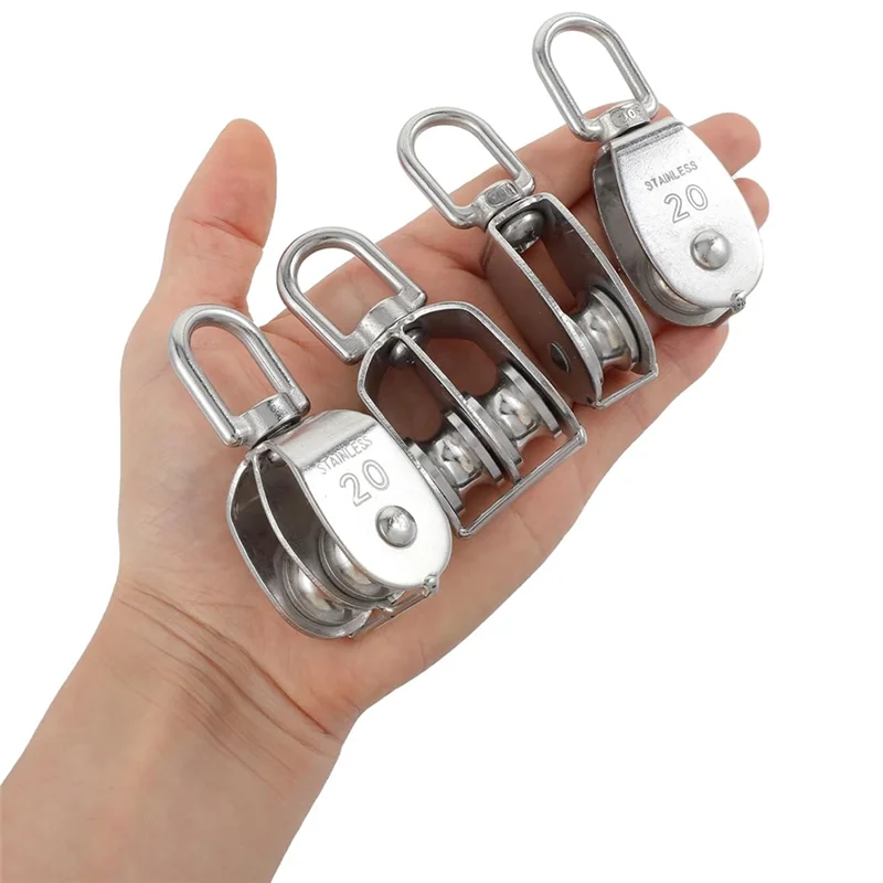 Комплект из 4 шкивов M20, подъемный одиночный шкив, поворотный крюк крана из нержавеющей стали 304, ролик с двойным шкивом Loadingab13
Комплект из 4 шкивов M20, подъемный одиночный шкив, поворотный крюк крана из нержавеющей стали 304, ролик с двойным шкивом Loadingab13