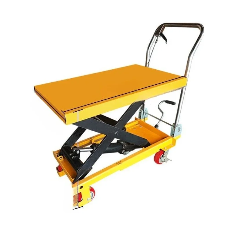 Manual hydraulic lifting platform Small lift Flat mobile electric platform car Household lifting cart
Manual hydraulic lifting platform Small lift Flat mobile electric platform car Household lifting cart