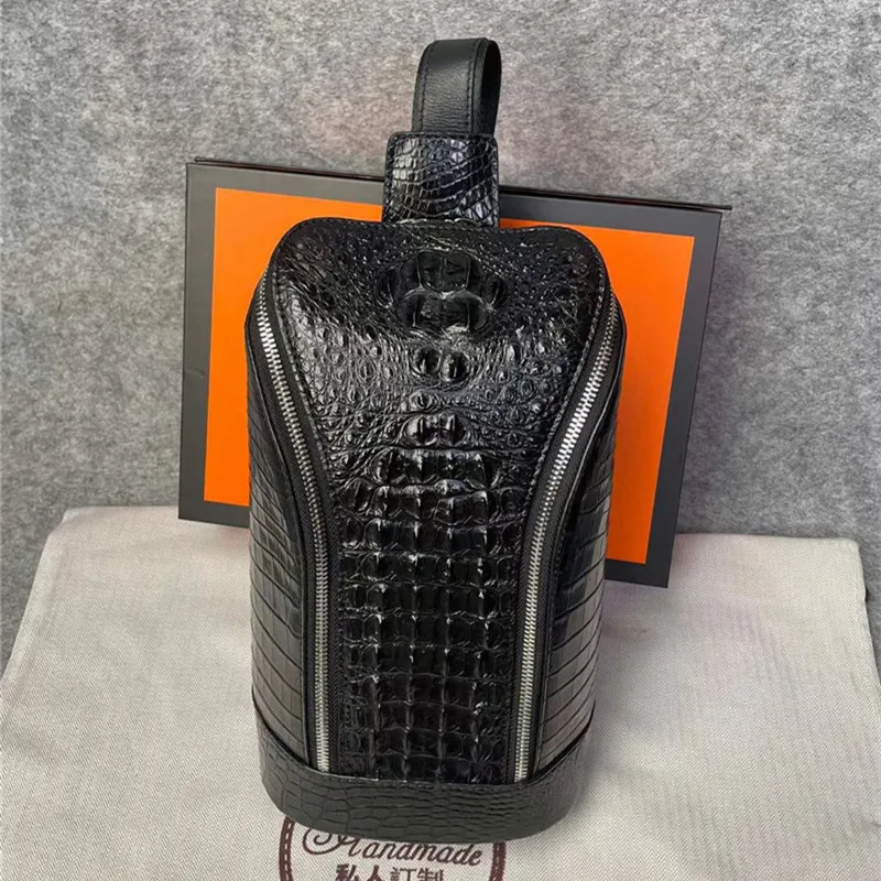 Authentic Crocodile Skin Men's Casual Black Chest Bag Small Travel Purse Genuine Exotic Alligator Leather Male Crossbody Bag
Authentic Crocodile Skin Men's Casual Black Chest Bag Small Travel Purse Genuine Exotic Alligator Leather Male Crossbody Bag