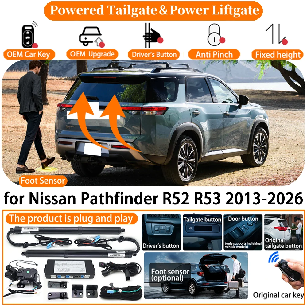 Car Smart Powered Tailgate system for Nissan Pathfinder R52 R53 2013-2026 Automatic Electric Power Tailgate Tail Gate Lift kit
Car Smart Powered Tailgate system for Nissan Pathfinder R52 R53 2013-2026 Automatic Electric Power Tailgate Tail Gate Lift kit