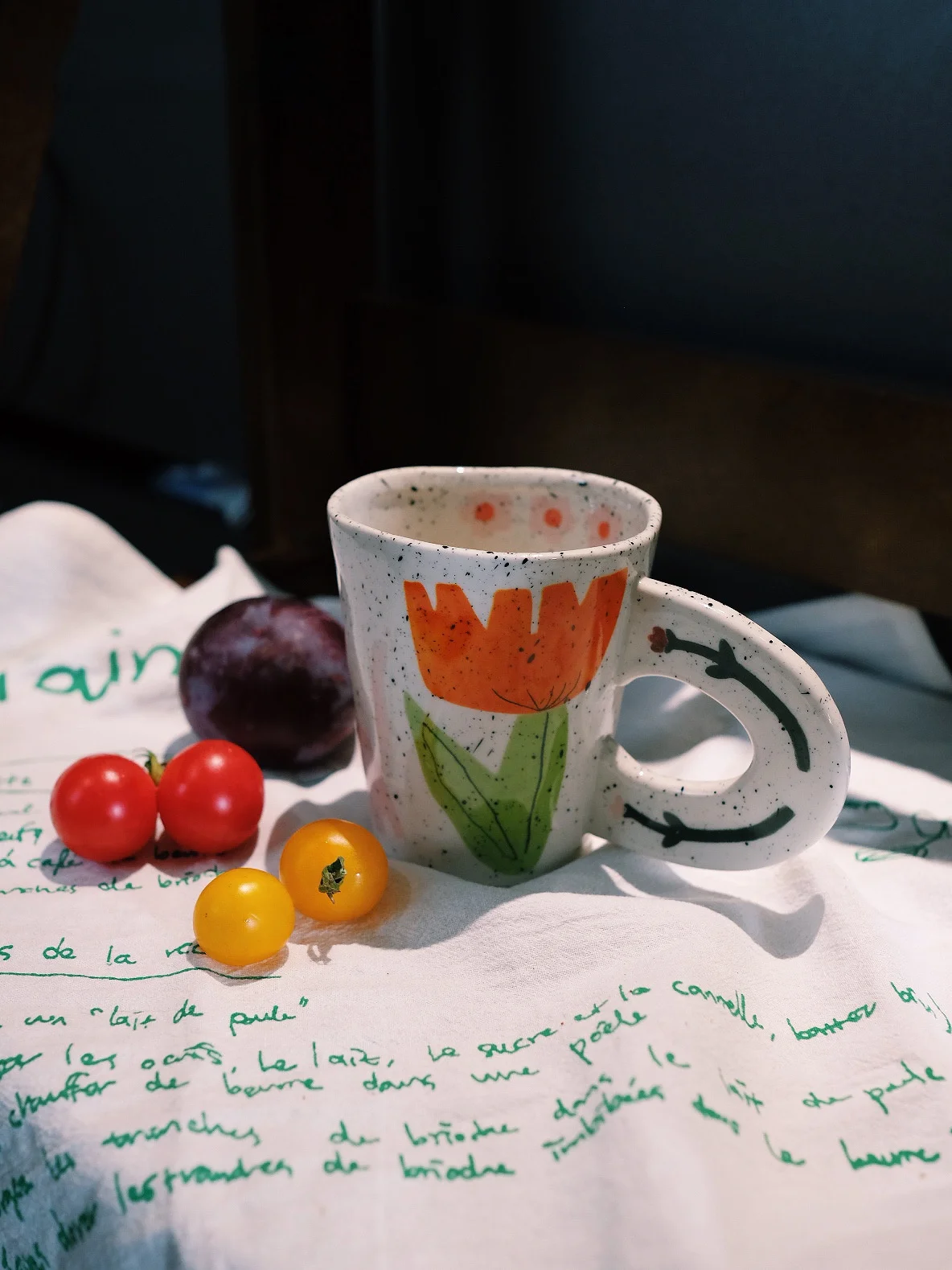 Hand-Painted Tulip Ceramic Cup Artistic Breakfast Coffee Water Tea Small--Design Cup Popular Internet-Famous Cup
Hand-Painted Tulip Ceramic Cup Artistic Breakfast Coffee Water Tea Small--Design Cup Popular Internet-Famous Cup
