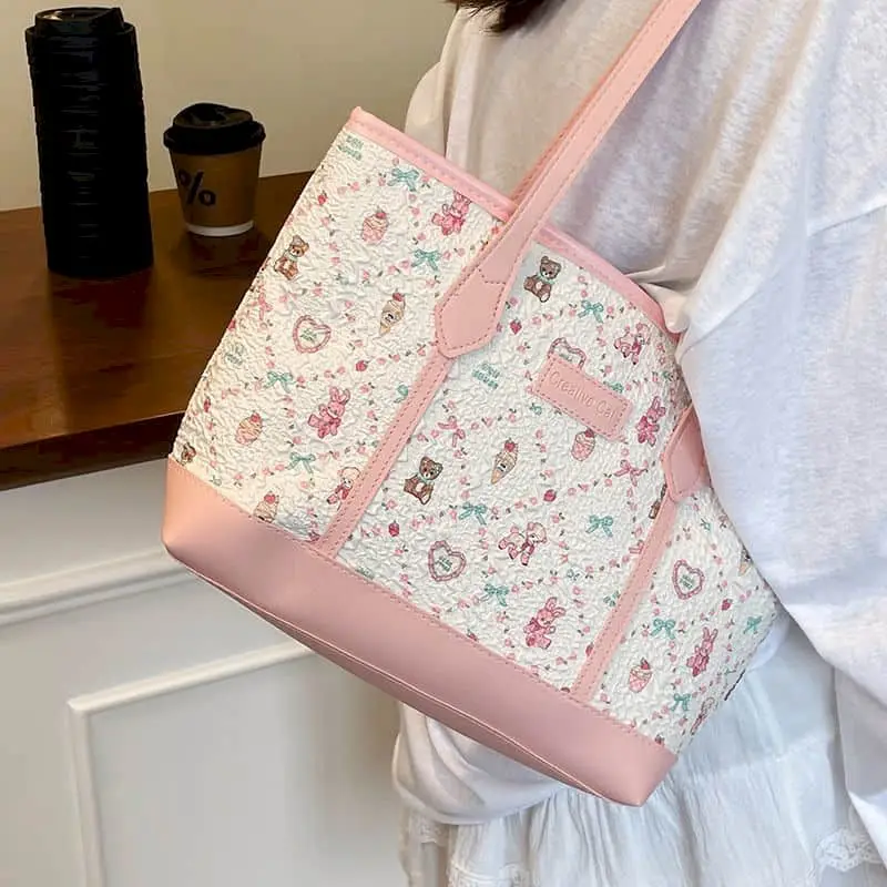 Сумки на плечо для женщин, холщовые сумки в корейском стиле, универсальные милые школьные сумки с героями мультфильмов, большие вместительные винтажные сумки-тоут
Сумки на плечо для женщин, холщовые сумки в корейском стиле, универсальные милые школьные сумки с героями мультфильмов, большие вместительные винтажные сумки-тоут