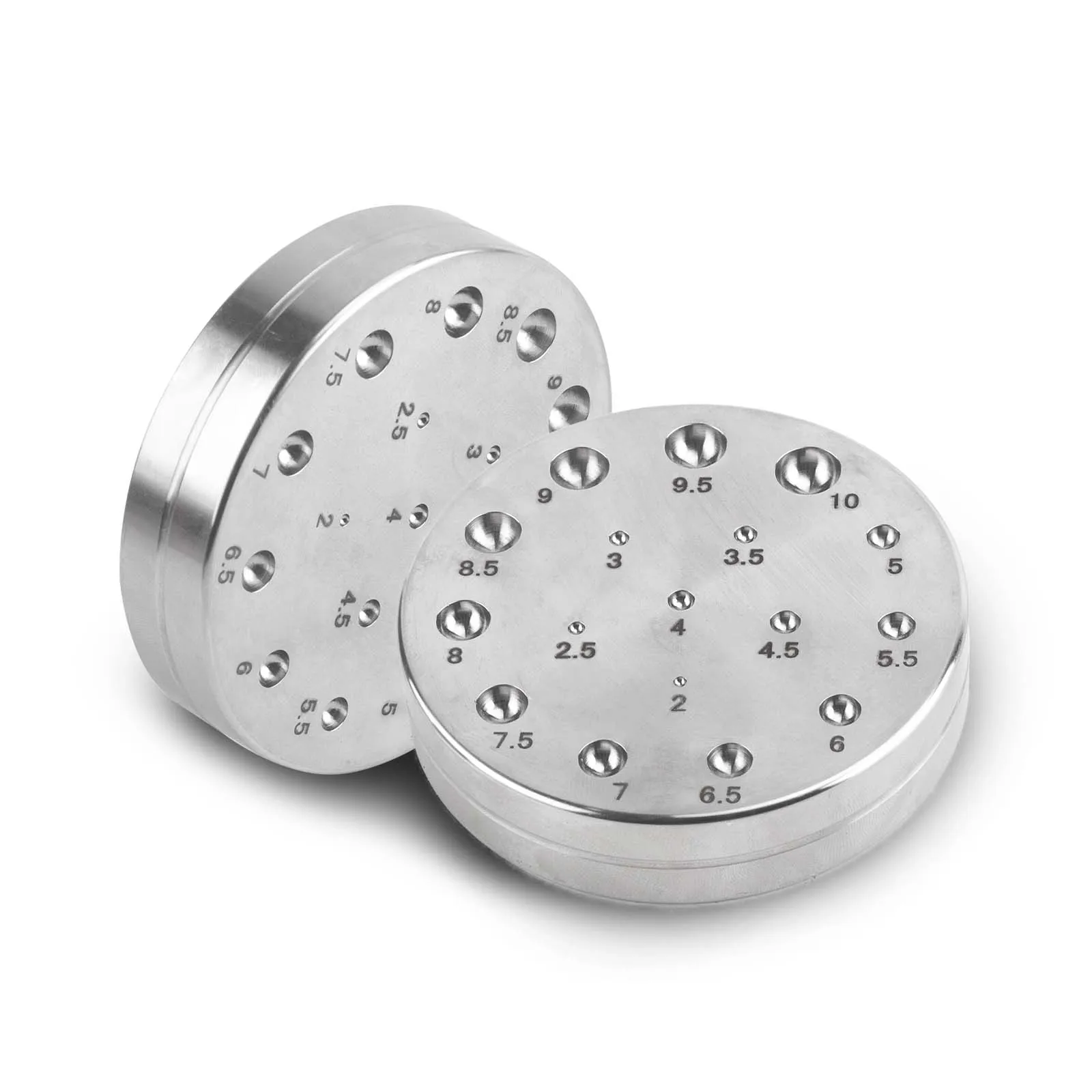Jewelry Steel Dapping Block Metal Doming Forming Tool for Sheet Shaping Hammering Craft Making Round Disc Tool
Jewelry Steel Dapping Block Metal Doming Forming Tool for Sheet Shaping Hammering Craft Making Round Disc Tool
