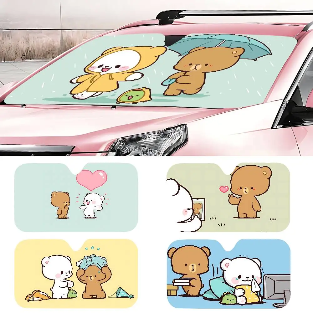 Cute M-Milk And M-Moch Novelty Car Front Windshield Sunshade 70x130cm Cartoon Foils Car Window Windscreen Cover
Cute M-Milk And M-Moch Novelty Car Front Windshield Sunshade 70x130cm Cartoon Foils Car Window Windscreen Cover
