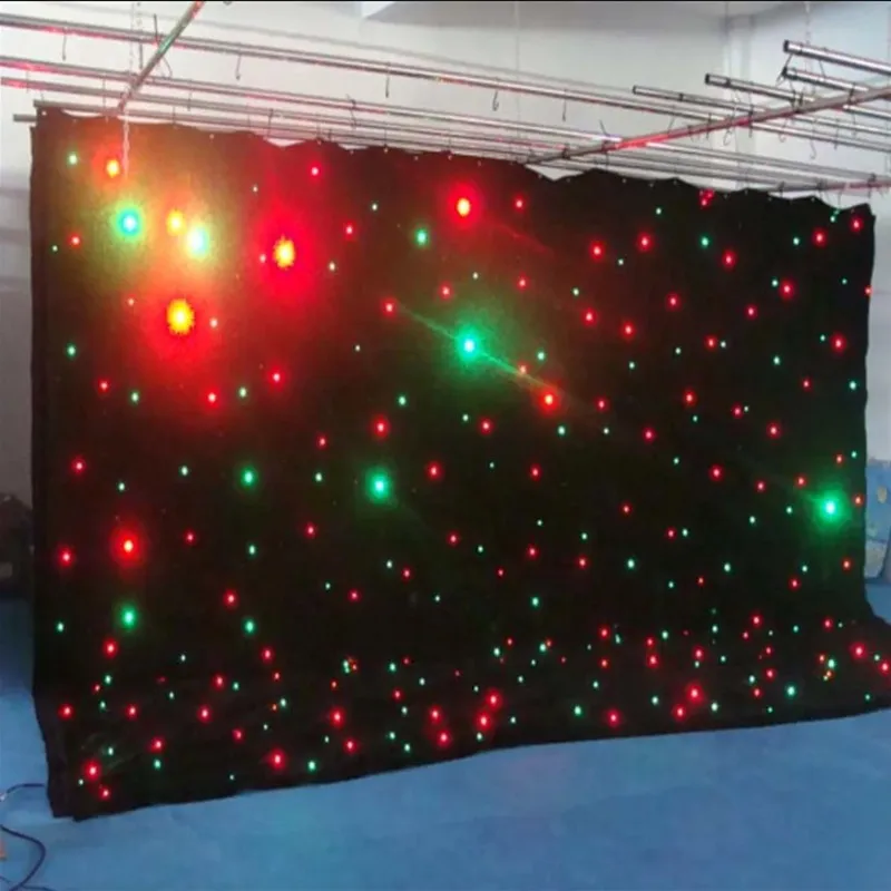 Customized Stage Background LED Star Curtain RGBW/RGB Colored LED Stage Backdrop LED Star Cloth For Wedding Decoration
Customized Stage Background LED Star Curtain RGBW/RGB Colored LED Stage Backdrop LED Star Cloth For Wedding Decoration