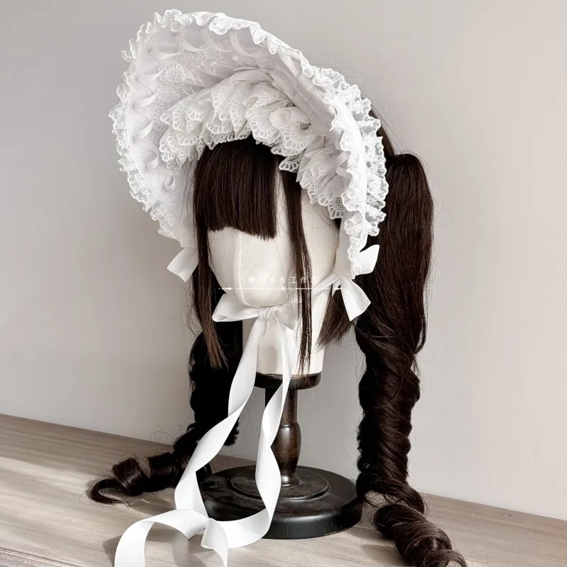 2025 Original Handmade Lolita Pure White Bonnet Headwear Bridal Lace Bnt Customizable Changes Color Headdress Hair Accessory
2025 Original Handmade Lolita Pure White Bonnet Headwear Bridal Lace Bnt Customizable Changes Color Headdress Hair Accessory