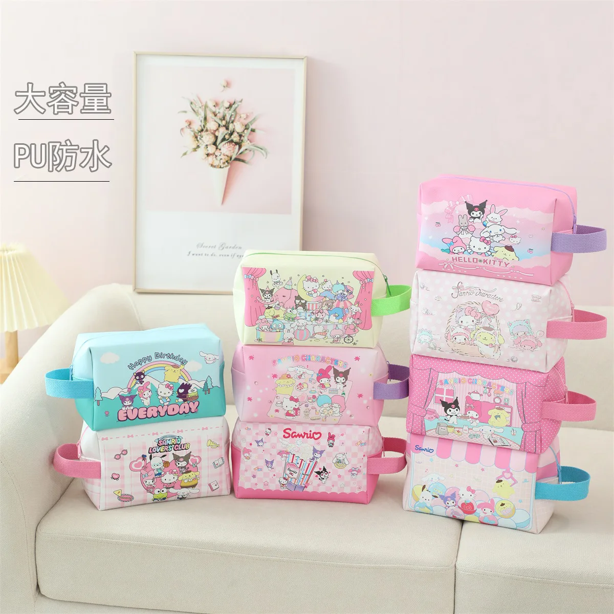 Sanrio Cute Cartoon Portable Waterproof Travel Makeup Bag Toiletry Bag Hello Kitty Cinnamoroll Beach Toiletry Storage Bag
Sanrio Cute Cartoon Portable Waterproof Travel Makeup Bag Toiletry Bag Hello Kitty Cinnamoroll Beach Toiletry Storage Bag