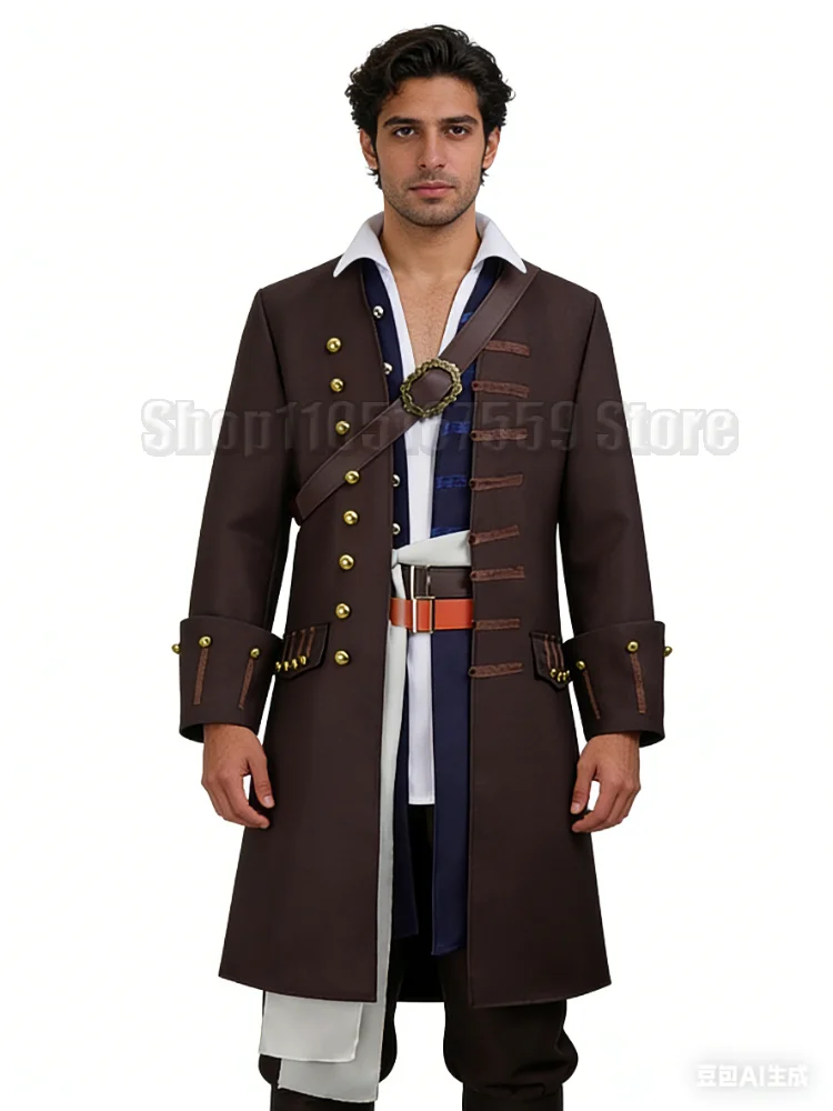 Halloween Cosplay Costumes Pirates Caribbean Captain Jack well Pirate costumes Performance Costume For Men Adult
Halloween Cosplay Costumes Pirates Caribbean Captain Jack well Pirate costumes Performance Costume For Men Adult