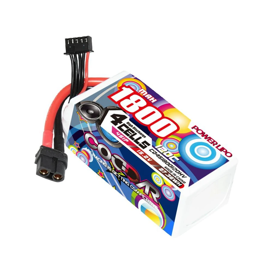CD4S 1800120 HV 15,2 В 120C 1800 мАч Высоковольтная легкая радиоуправляемая литиевая аккумуляторная батарея
CD4S 1800120 HV 15,2 В 120C 1800 мАч Высоковольтная легкая радиоуправляемая литиевая аккумуляторная батарея