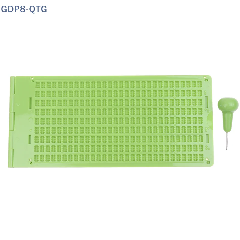 HOT! 1Set 9 Lines 30 Cells Practical School Plastic Braille Portable Writing Slate With Stylus
HOT! 1Set 9 Lines 30 Cells Practical School Plastic Braille Portable Writing Slate With Stylus
