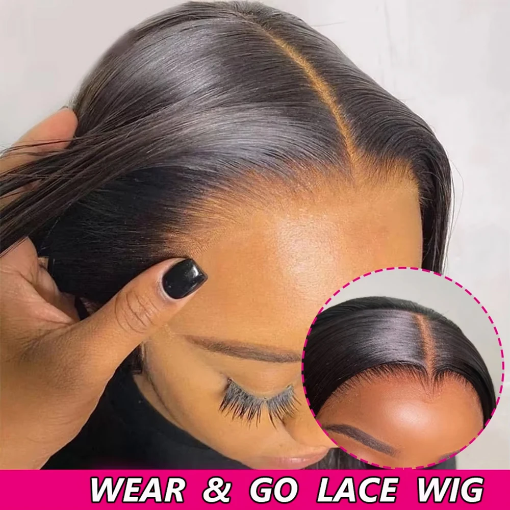 6x4 Glueless Wig Human Hair Ready To Wear Pre Cut Lace Wear And Go 4x4 Glueless Wigs Straight 13x6 HD Lace Frontal Wig For Wome
6x4 Glueless Wig Human Hair Ready To Wear Pre Cut Lace Wear And Go 4x4 Glueless Wigs Straight 13x6 HD Lace Frontal Wig For Wome