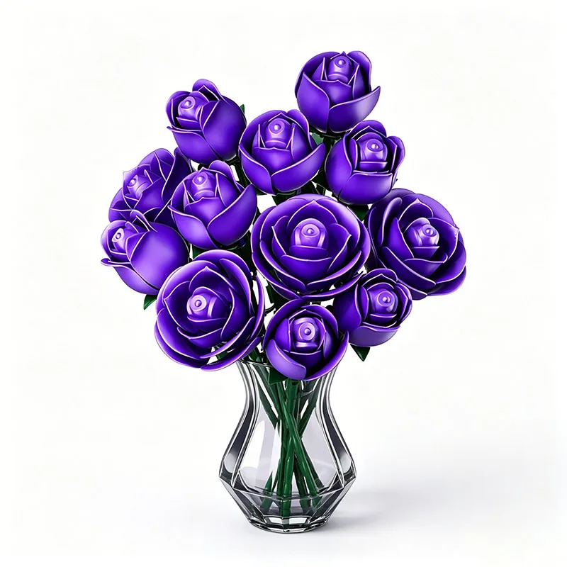 2026 New Purple Rose Building Blocks Bouquet, Preserved Flower DIY Handmade Assembly Ornament, Romantic Gift for Women
2026 New Purple Rose Building Blocks Bouquet, Preserved Flower DIY Handmade Assembly Ornament, Romantic Gift for Women