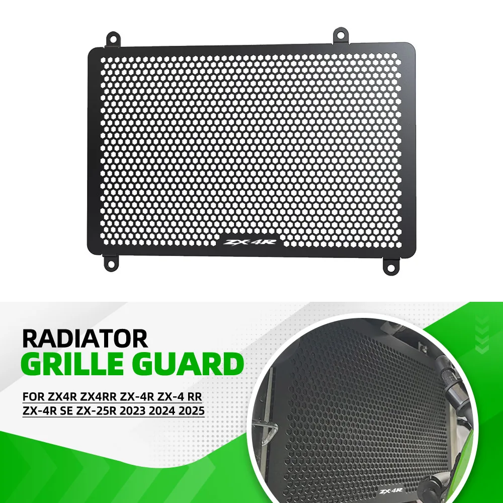 For KAWASAKI ZX4R ZX4RR ZX-4R ZX-4 RR ZX-4R SE ZX-25R 2023 2024 2025 Motorcycle Radiator Grille Guard Grill Cover Protector
For KAWASAKI ZX4R ZX4RR ZX-4R ZX-4 RR ZX-4R SE ZX-25R 2023 2024 2025 Motorcycle Radiator Grille Guard Grill Cover Protector
