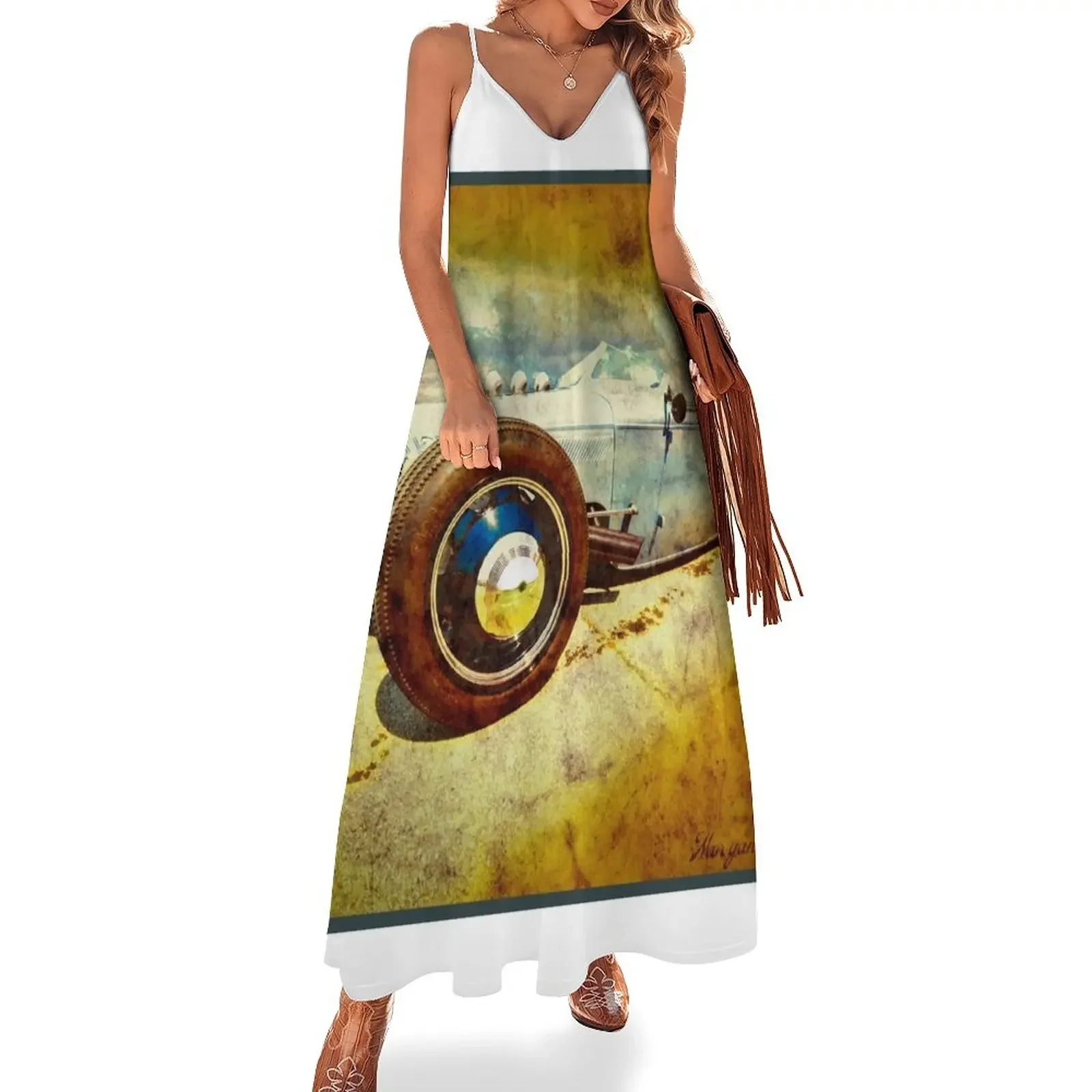 Custom Blue Old School Hot Rod Sleeveless Dress summer clothes dress summer 2025 women elegant women's sets Dress
Custom Blue Old School Hot Rod Sleeveless Dress summer clothes dress summer 2025 women elegant women's sets Dress