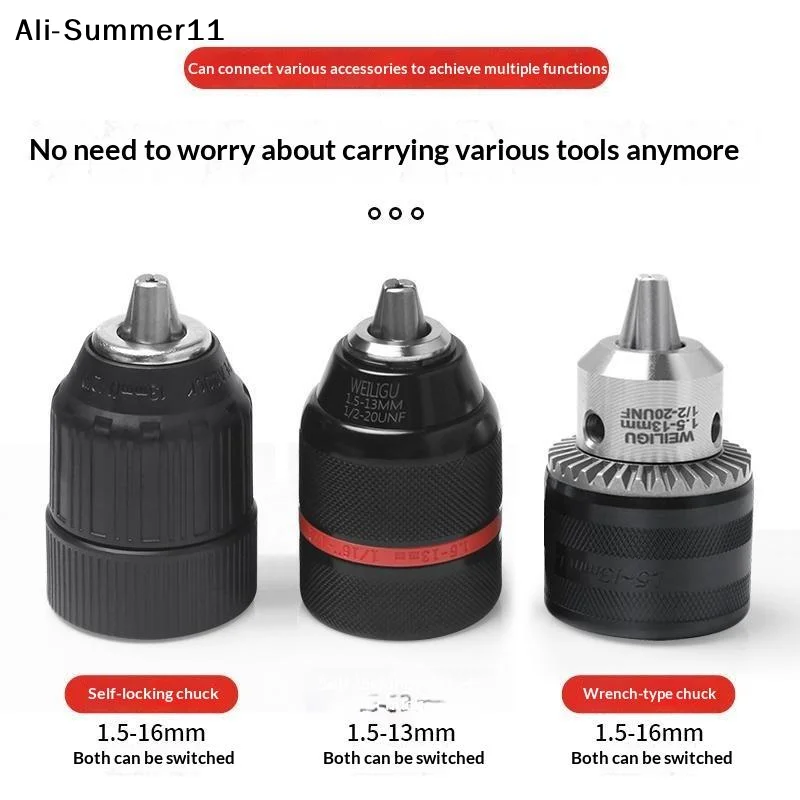 【Gt1】2026 1Set 2-13MM/1.5-10MM Quick Change 1/4" Hex Shank/SDS /1/2" Square Socket Adapter 1/2"-20UNF Drill Chuck Wrench Tools
【Gt1】2026 1Set 2-13MM/1.5-10MM Quick Change 1/4" Hex Shank/SDS /1/2" Square Socket Adapter 1/2"-20UNF Drill Chuck Wrench Tools
