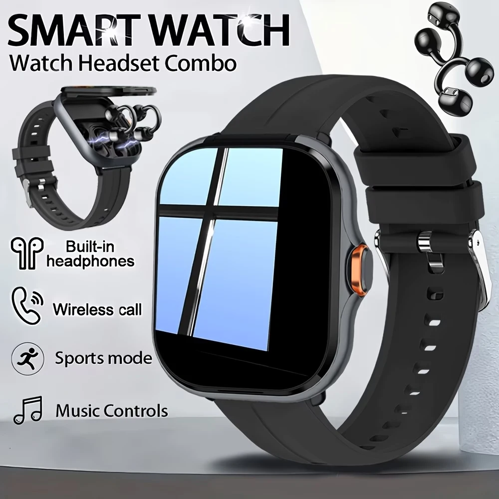 Smartwatch with Built-in TWS Earbuds | 2.01-inch Display, Call/SMS Notifications, Multiple Sports Modes, Pedometer
Smartwatch with Built-in TWS Earbuds | 2.01-inch Display, Call/SMS Notifications, Multiple Sports Modes, Pedometer