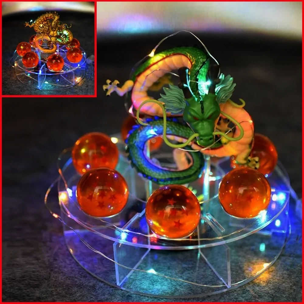 Dragon Ball Z Shenron с 7 хрустальными шариками дракона 3,5 см + акриловая полка Shenron + светодиодный ночник «сделай сам», ПВХ, фигурка 16 см
Dragon Ball Z Shenron с 7 хрустальными шариками дракона 3,5 см + акриловая полка Shenron + светодиодный ночник «сделай сам», ПВХ, фигурка 16 см