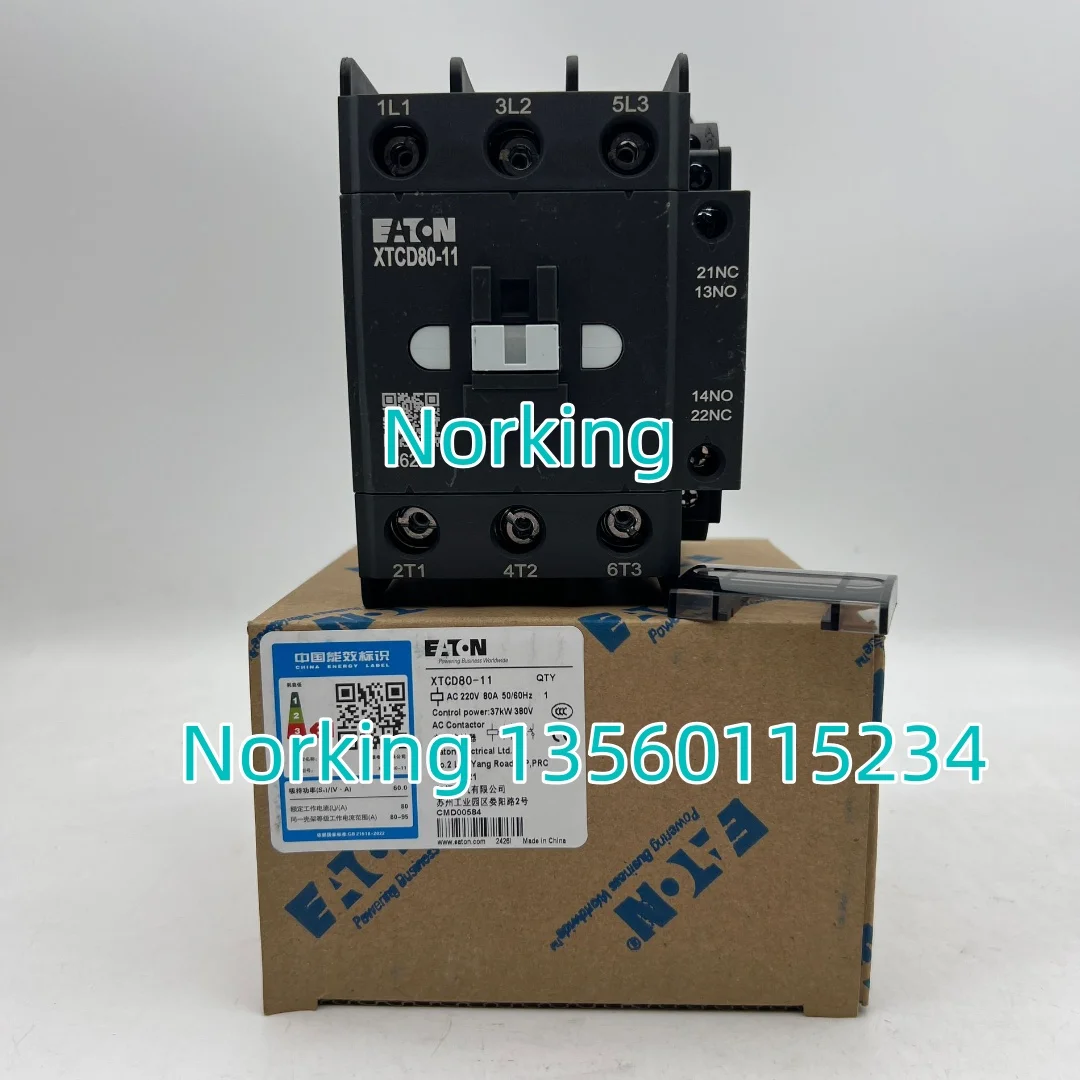 EATON 37KW AC contactor XTCD80-11 original new 220V50/60HZ spot 
EATON 37KW AC contactor XTCD80-11 original new 220V50/60HZ spot