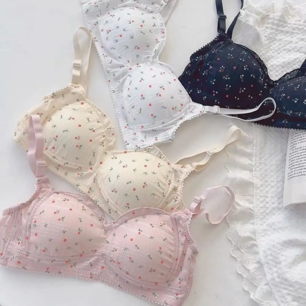 Thin Sweet Flower Wireless Deep V Bra Shockproof Anti-sagging Brassiere for Women Lingerie Underwear Push Up Bra Girls
Thin Sweet Flower Wireless Deep V Bra Shockproof Anti-sagging Brassiere for Women Lingerie Underwear Push Up Bra Girls