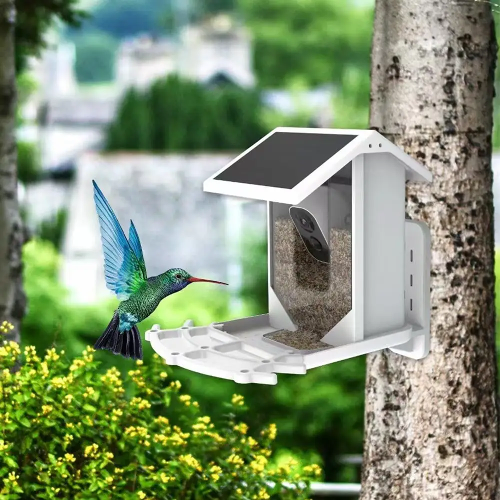 Solar Smart Bird Feeder with Camera 1080p 5MP Night Vision Camera AI Recognition Bird Species Feeder Connection Auto Capture
Solar Smart Bird Feeder with Camera 1080p 5MP Night Vision Camera AI Recognition Bird Species Feeder Connection Auto Capture