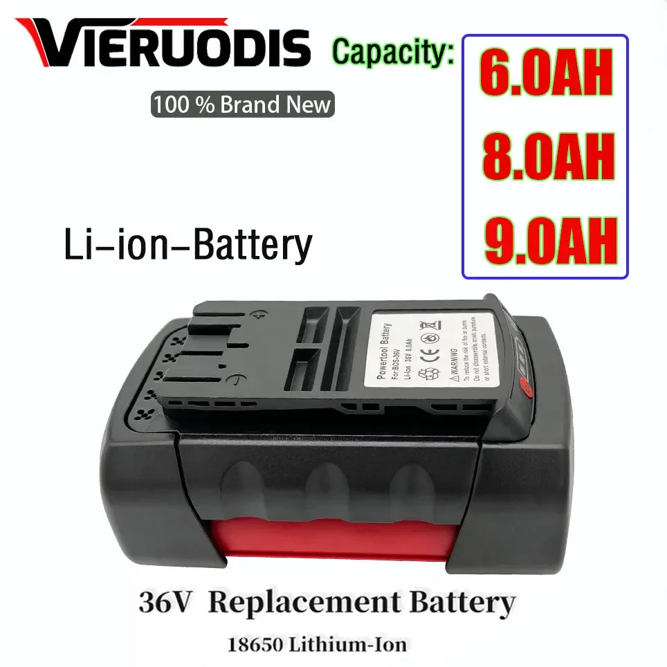 BAT836 Replacement for Bosch 36V 8.0 Ah Li-ion Battery BAT810 BAT840 D70 771 (A) 2607336004 2607336107 2607336108 1600Z003C
BAT836 Replacement for Bosch 36V 8.0 Ah Li-ion Battery BAT810 BAT840 D70 771 (A) 2607336004 2607336107 2607336108 1600Z003C