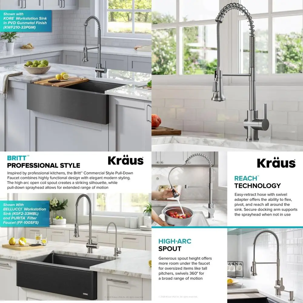 2nd Generation Pull-Down Single Handle Kitchen Faucet in Spot Resist Stainless Steel
2nd Generation Pull-Down Single Handle Kitchen Faucet in Spot Resist Stainless Steel