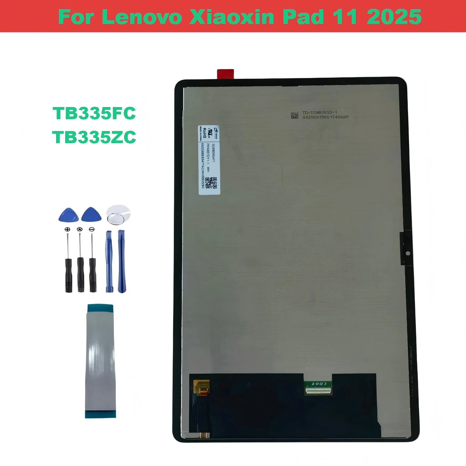 AAA 11" Tablet LCD For Lenovo Xiaoxin Pad 11 2025 TB335FC TB335ZC Lcd Display Touch Screen Digitizer Assembly
AAA 11" Tablet LCD For Lenovo Xiaoxin Pad 11 2025 TB335FC TB335ZC Lcd Display Touch Screen Digitizer Assembly