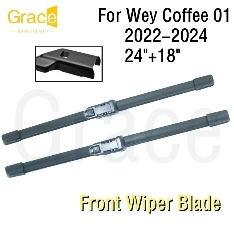 Wiper Blade For Wey Coffee 01 24"+18" Car Windshield Windscreen Rubber 2022 2023 2024
Wiper Blade For Wey Coffee 01 24"+18" Car Windshield Windscreen Rubber 2022 2023 2024