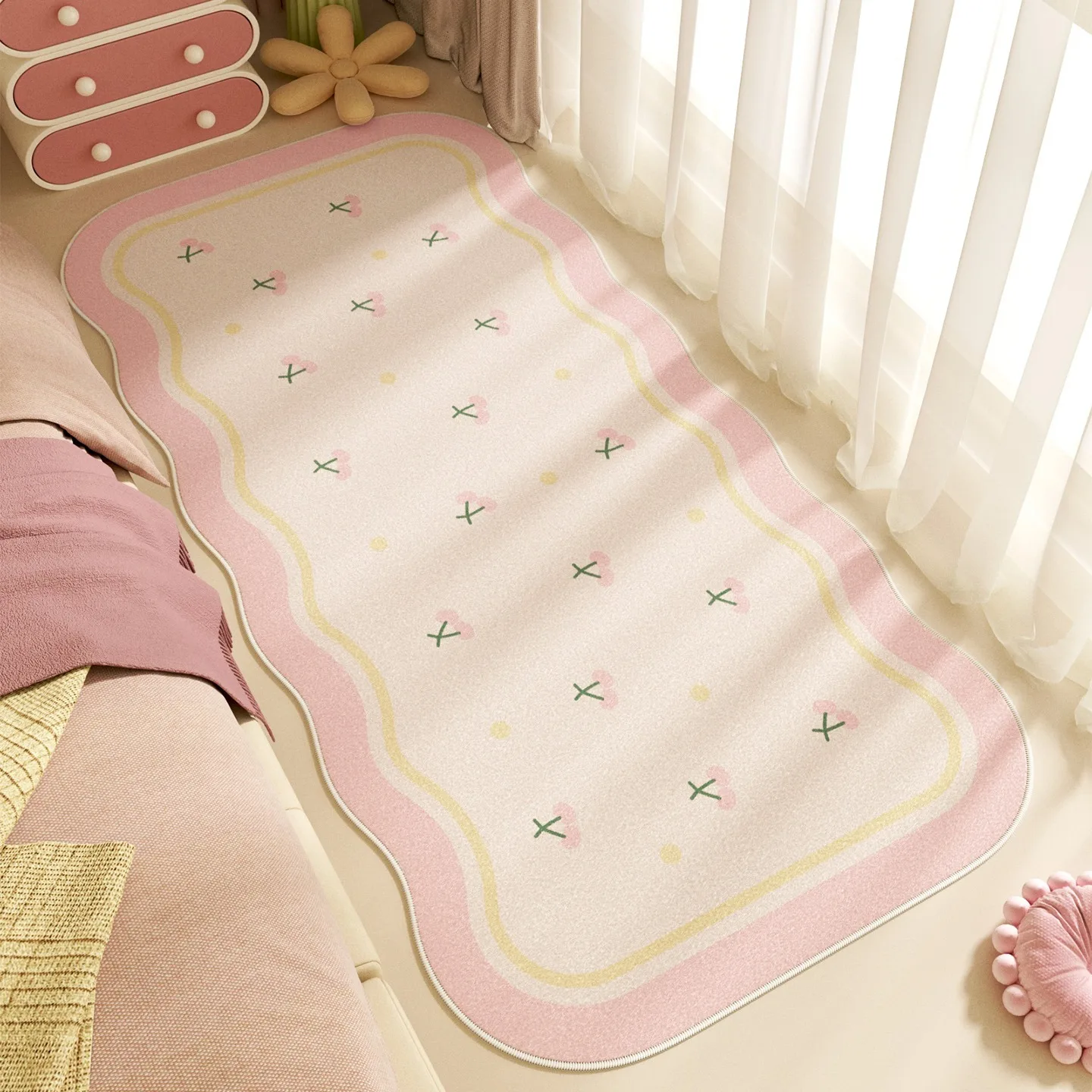 Long Strip Rugs for Bedroom Bedside Floor Mats Living Room Pink Minimalist Carpet Soft Plush Rug שטיח לחדר Alfombra Dormitorio
Long Strip Rugs for Bedroom Bedside Floor Mats Living Room Pink Minimalist Carpet Soft Plush Rug שטיח לחדר Alfombra Dormitorio