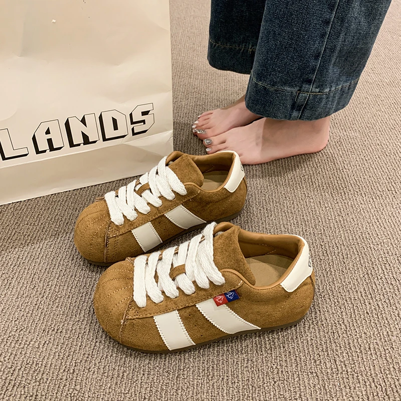 Новинка 202, женские винтажные тренировочные туфли на шнуровке с круглым носком, универсальная легкая повседневная обувь, кроссовки Женская Обувь
Новинка 202, женские винтажные тренировочные туфли на шнуровке с круглым носком, универсальная легкая повседневная обувь, кроссовки Женская Обувь