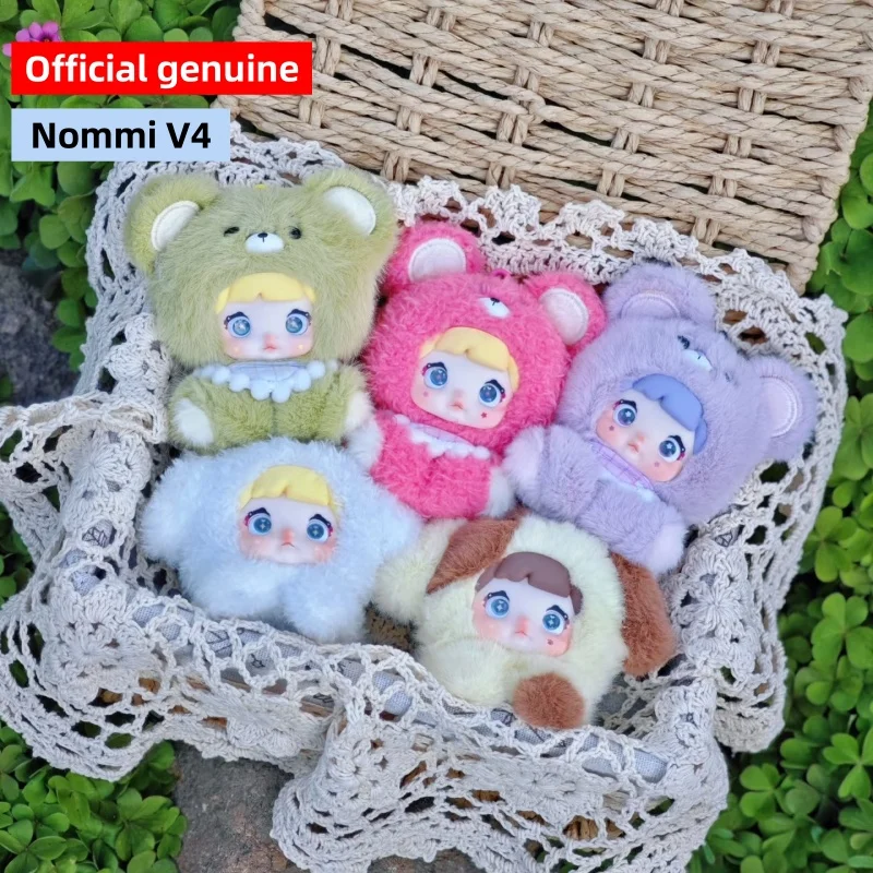Виниловая плюшевая слепая коробка серии Nommi V4, новая горячая оригинальная модная сумка с орнаментом ручной работы, подвеска, аксессуары, подарок на день рождения для девочек
Виниловая плюшевая слепая коробка серии Nommi V4, новая горячая оригинальная модная сумка с орнаментом ручной работы, подвеска, аксессуары, подарок на день рождения для девочек