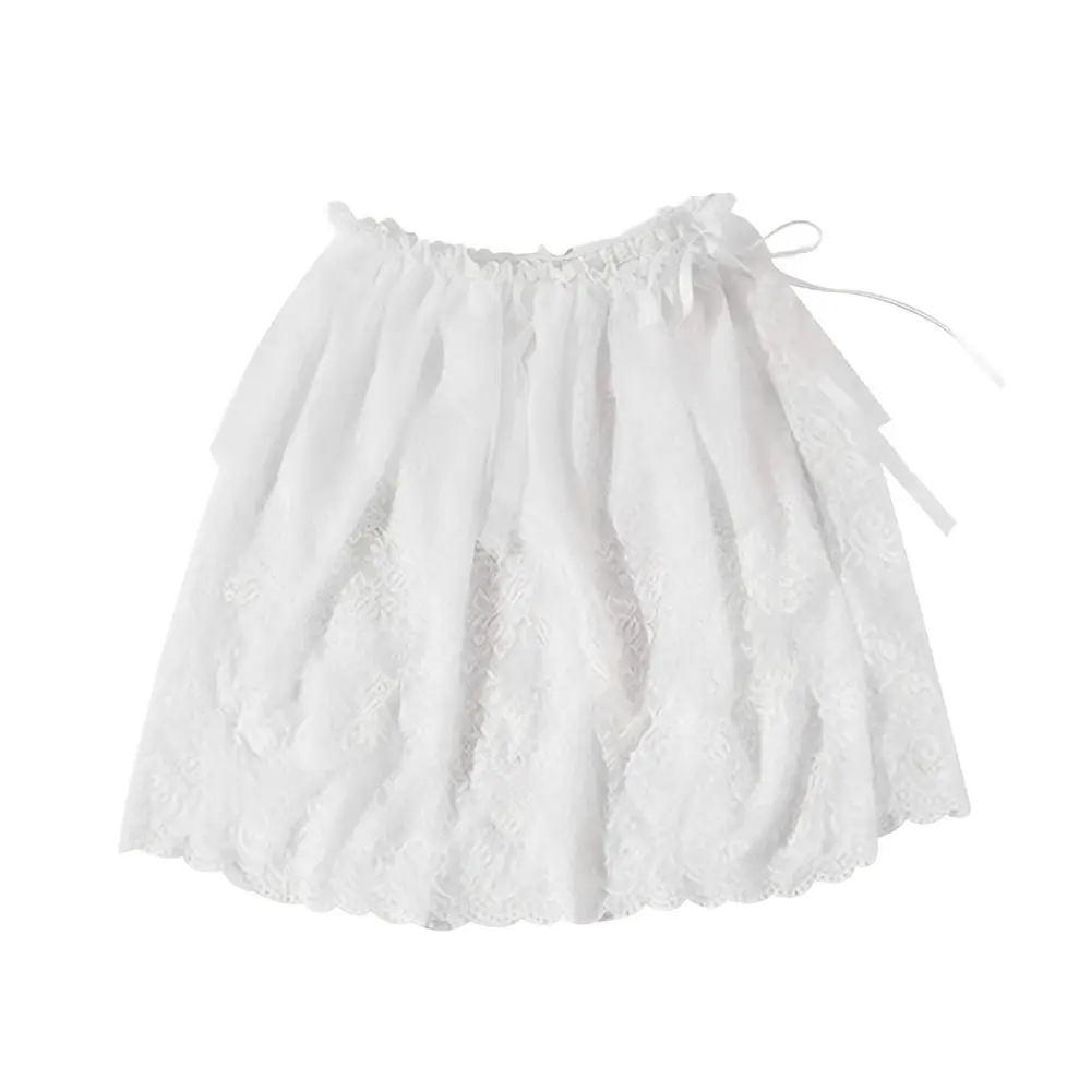 New Embroidered Flower Mini Lace Skirt See Through Lace Trim Butt Curtain Long Double layered Short Skirt for Women Girls
New Embroidered Flower Mini Lace Skirt See Through Lace Trim Butt Curtain Long Double layered Short Skirt for Women Girls