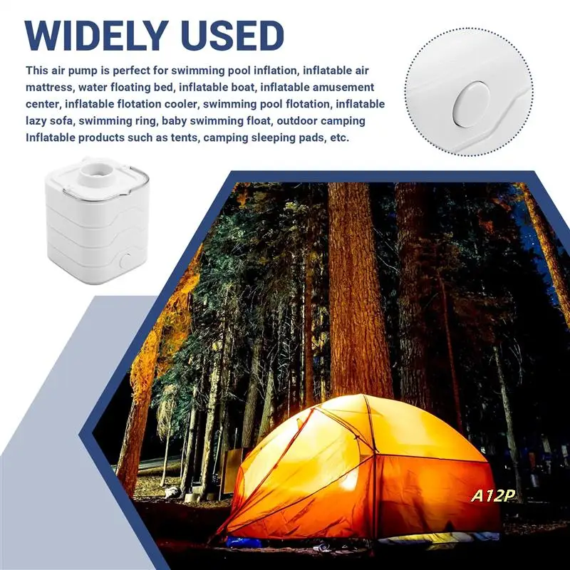 Portable Mini Electric Air Pump For Inflatables USB Rechargeable Air Mattress Inflator For Sleeping Pad Camping Mattres
Portable Mini Electric Air Pump For Inflatables USB Rechargeable Air Mattress Inflator For Sleeping Pad Camping Mattres