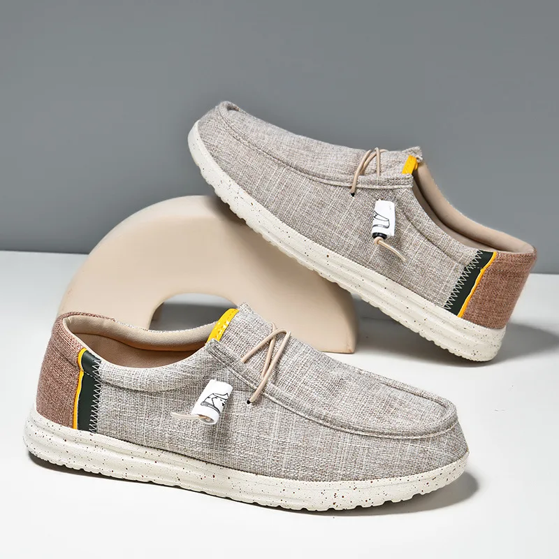 Mens Loafers Breathable Slip on Flats Male Vulcanized Shoes Driving Shoes Plus Size 48 Walking shoe Men Casual Canvas Shoes
Mens Loafers Breathable Slip on Flats Male Vulcanized Shoes Driving Shoes Plus Size 48 Walking shoe Men Casual Canvas Shoes