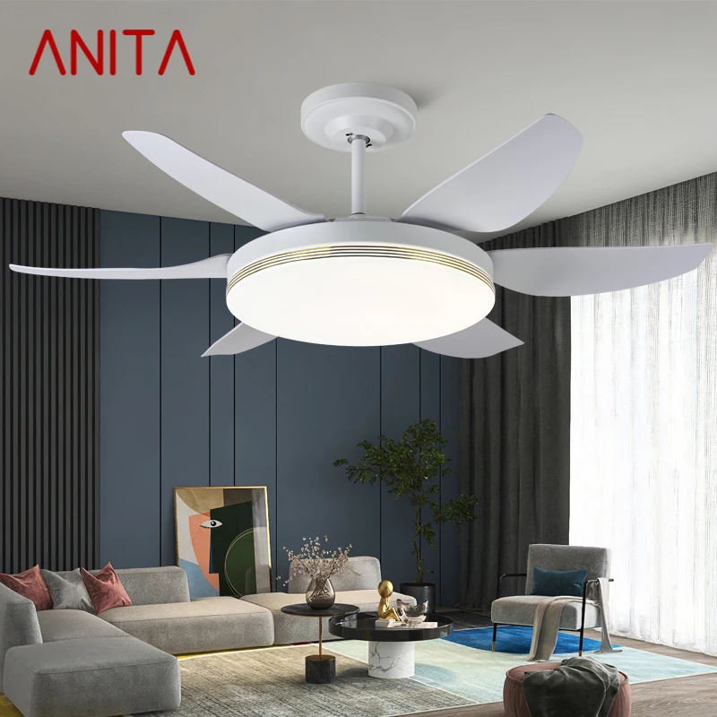 ANITA Fan Light Nordic LED Ceiling Fan Light Modern Minimalist Restaurant, Living Room, Bedroom Commercial Electric Fan
ANITA Fan Light Nordic LED Ceiling Fan Light Modern Minimalist Restaurant, Living Room, Bedroom Commercial Electric Fan