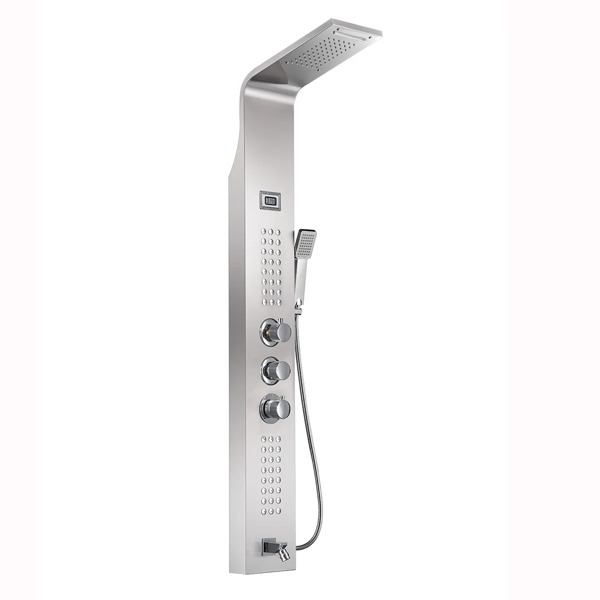 Brushed Finish Stainless Steel Outdoor Shower Panel Garden Beach Shower Column Pool Shower with Massage Jets
Brushed Finish Stainless Steel Outdoor Shower Panel Garden Beach Shower Column Pool Shower with Massage Jets