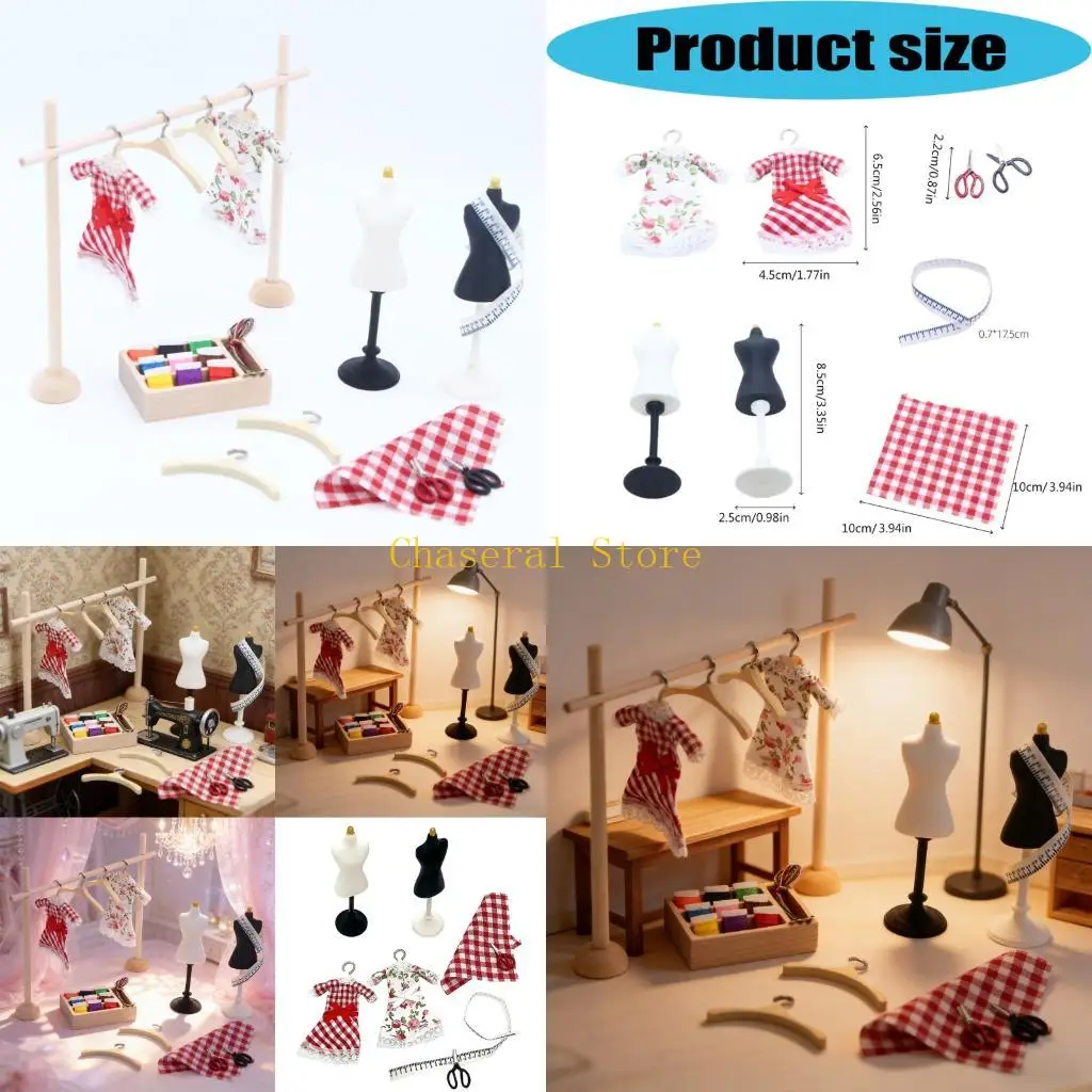 E7CE Handcrafts Wooden Miniature Dress Form Mannequin Props For Doll Clothes Making
E7CE Handcrafts Wooden Miniature Dress Form Mannequin Props For Doll Clothes Making